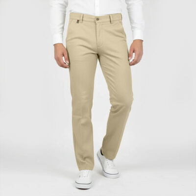 شلوار پارچه ای کرم